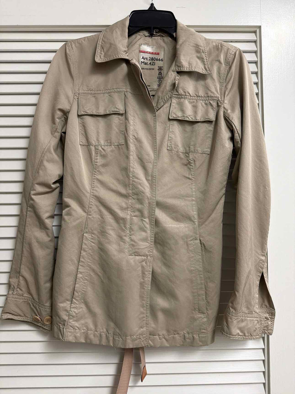 Prada Size P Beige Jacket (Outdoor)