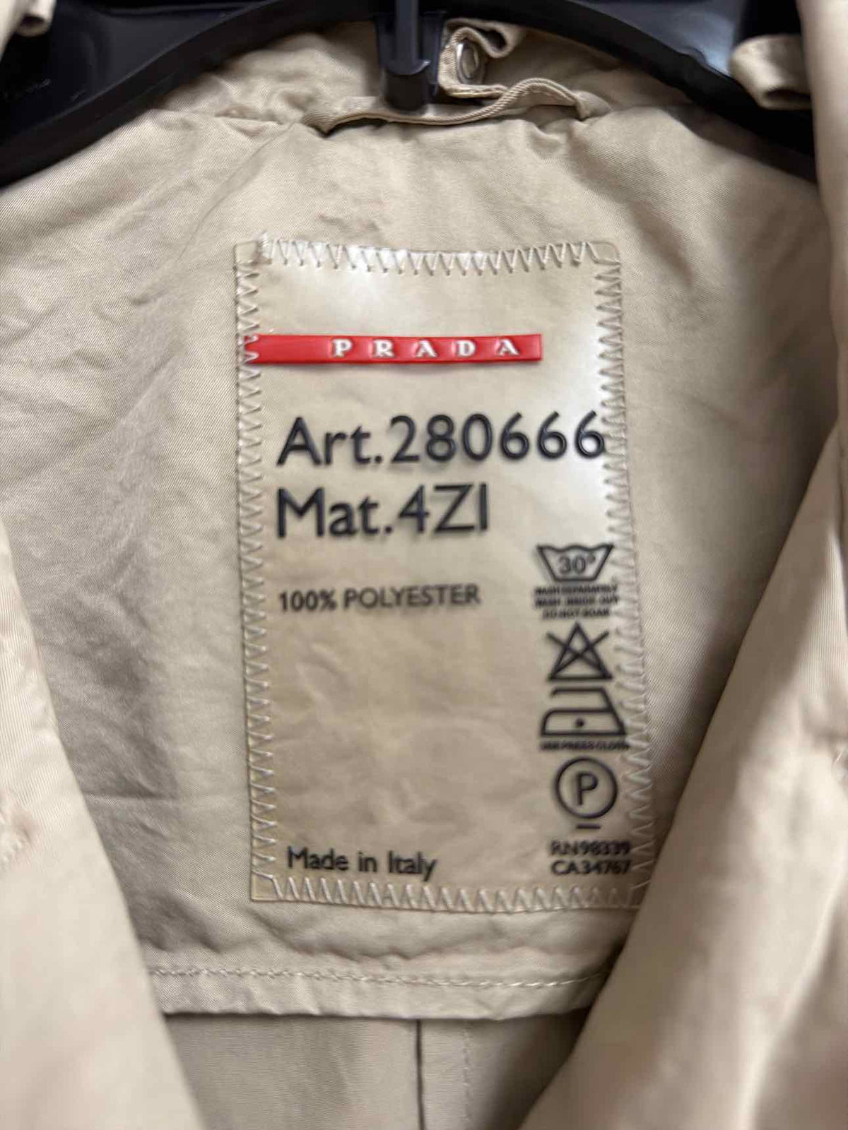 Prada Size P Beige Jacket (Outdoor)