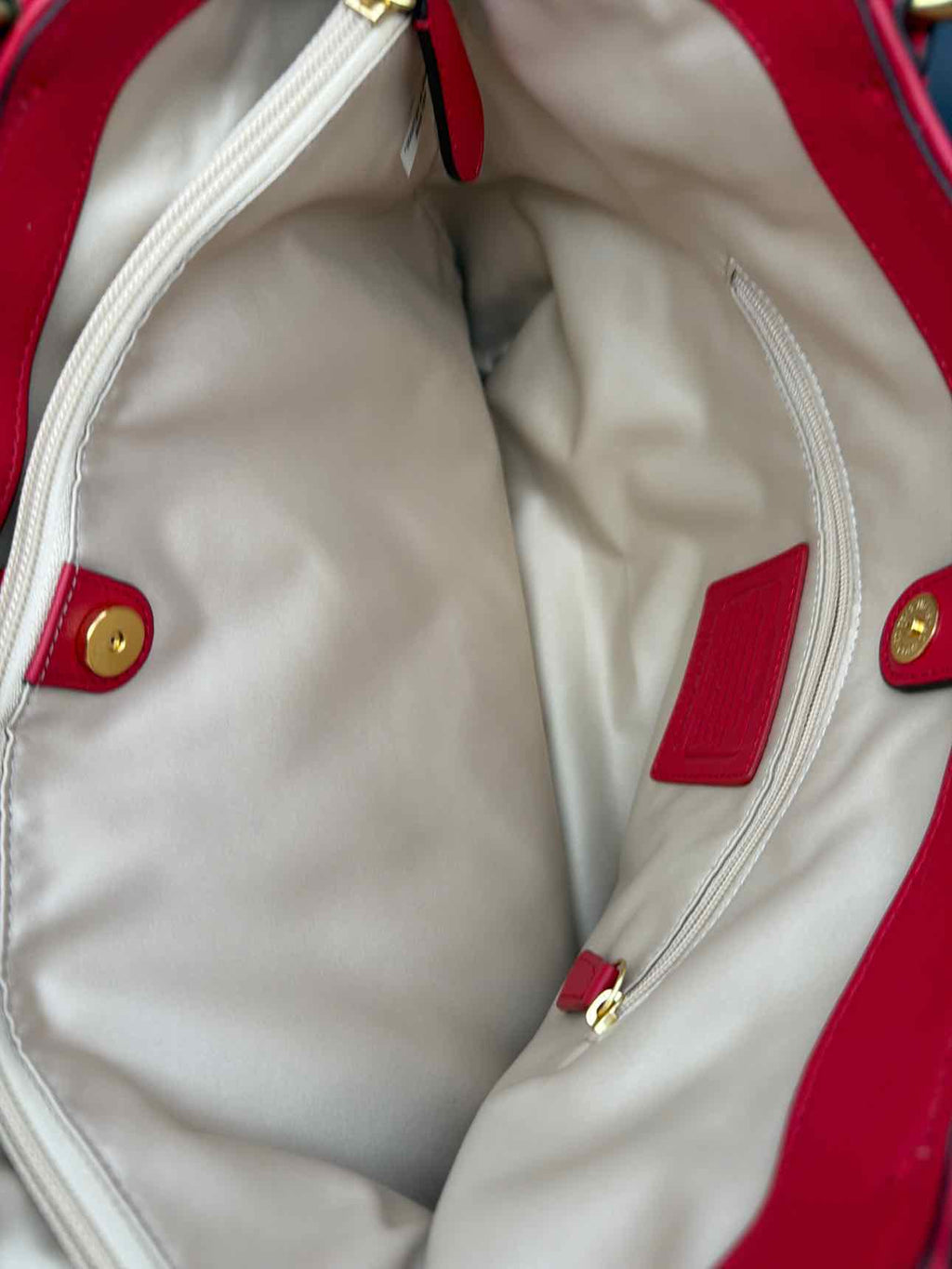 Coach Red Leather Handbag
