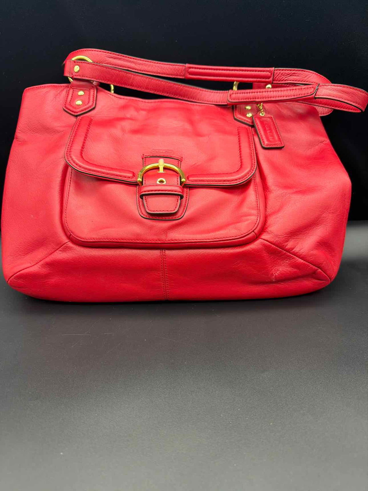 Coach Red Leather Handbag